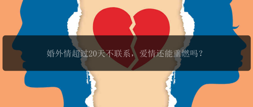 婚外情超过20天不联系，爱情还能重燃吗？