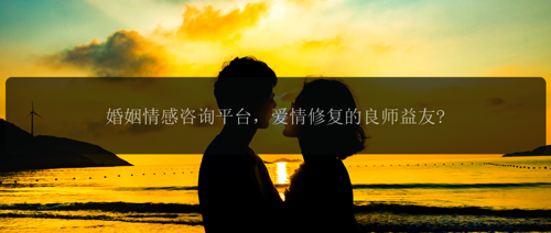 婚姻情感咨询平台，爱情修复的良师益友?