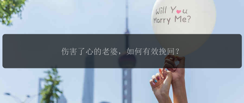 伤害了心的老婆，如何有效挽回？