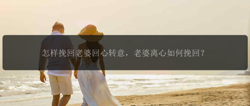 怎样挽回老婆回心转意，老婆离心如何挽回？