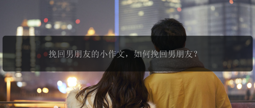 挽回男朋友的小作文，如何挽回男朋友？