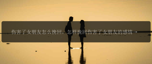 伤害了女朋友怎么挽回，怎样挽回伤害了女朋友的感情？