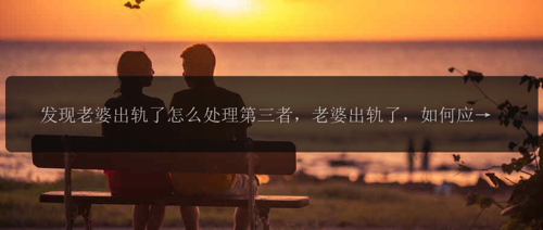 发现老婆出轨了怎么处理第三者，老婆出轨了，如何应对第三者?