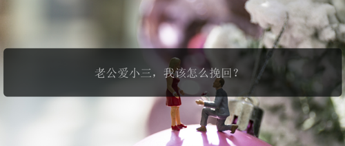 老公爱小三，我该怎么挽回？