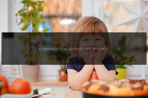 孩子叛逆期该怎么办呢，这3个教育小窍门，孩子会感谢你一辈子！